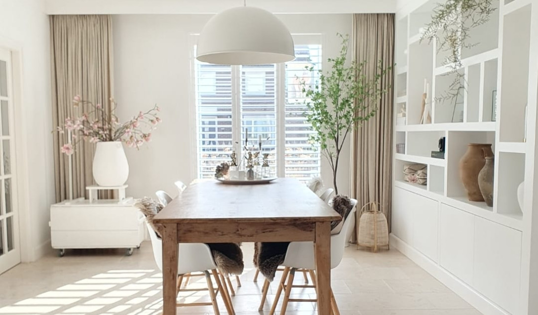 nanathome eetkamer witte shutters