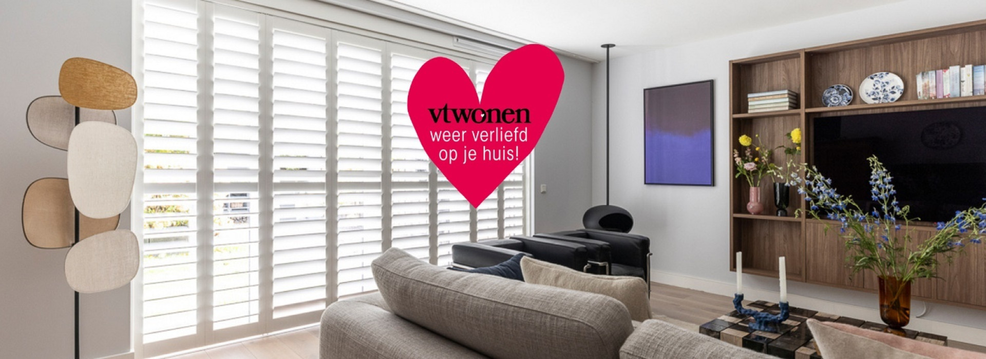 Jumbotron vtwonen Leusden shutters vouwrail woonkamer