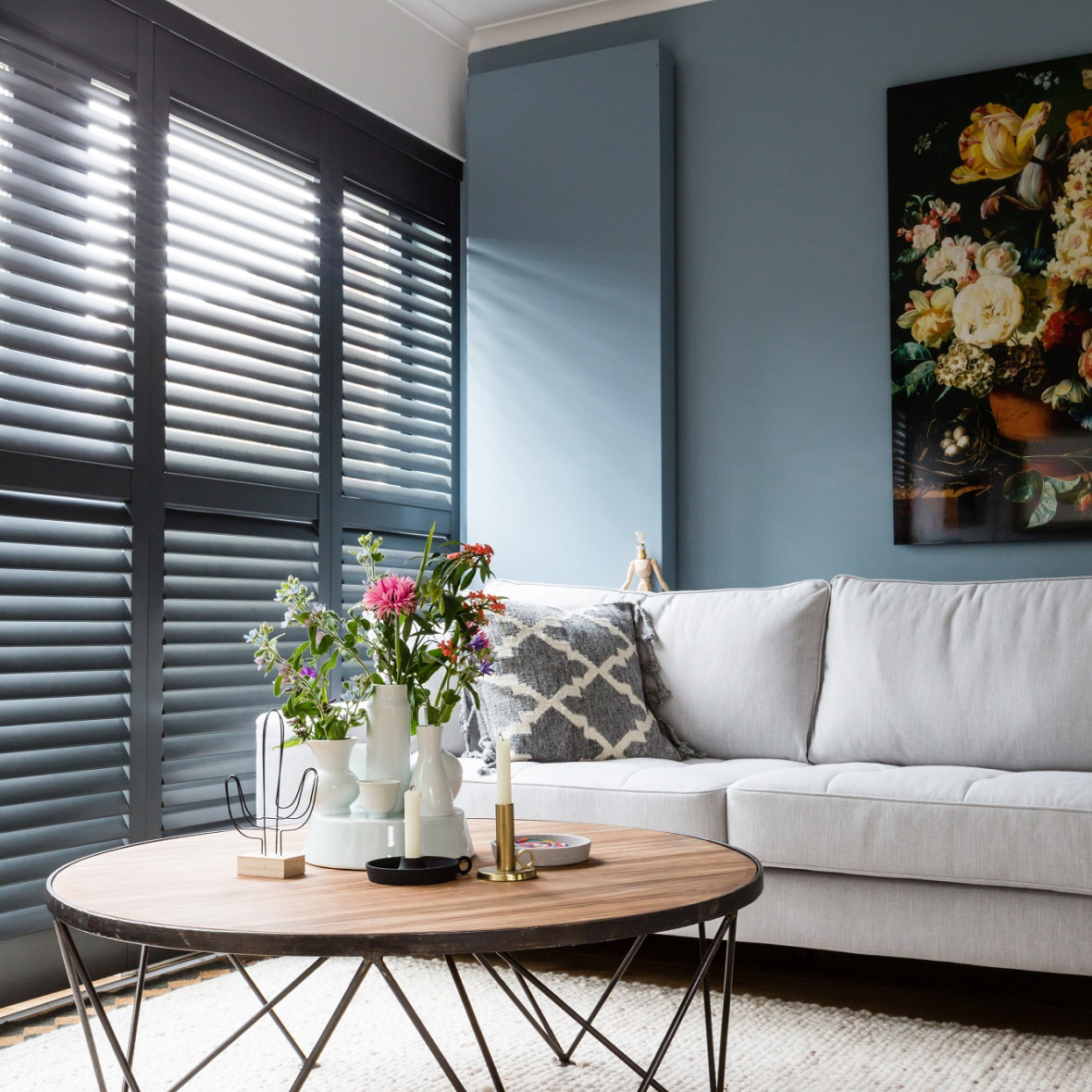 Zwarte shutters Schagen