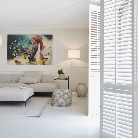 witte shutters woonkamer Egelsbach